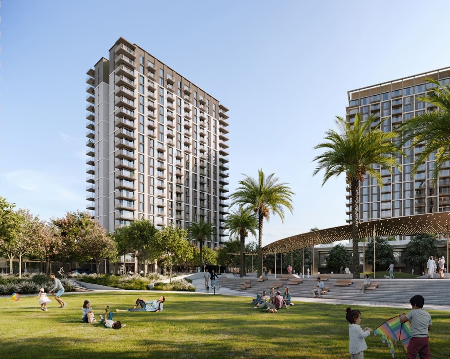 Oria by Emaar in Dubai Creek Harbour, render supplied by developer
