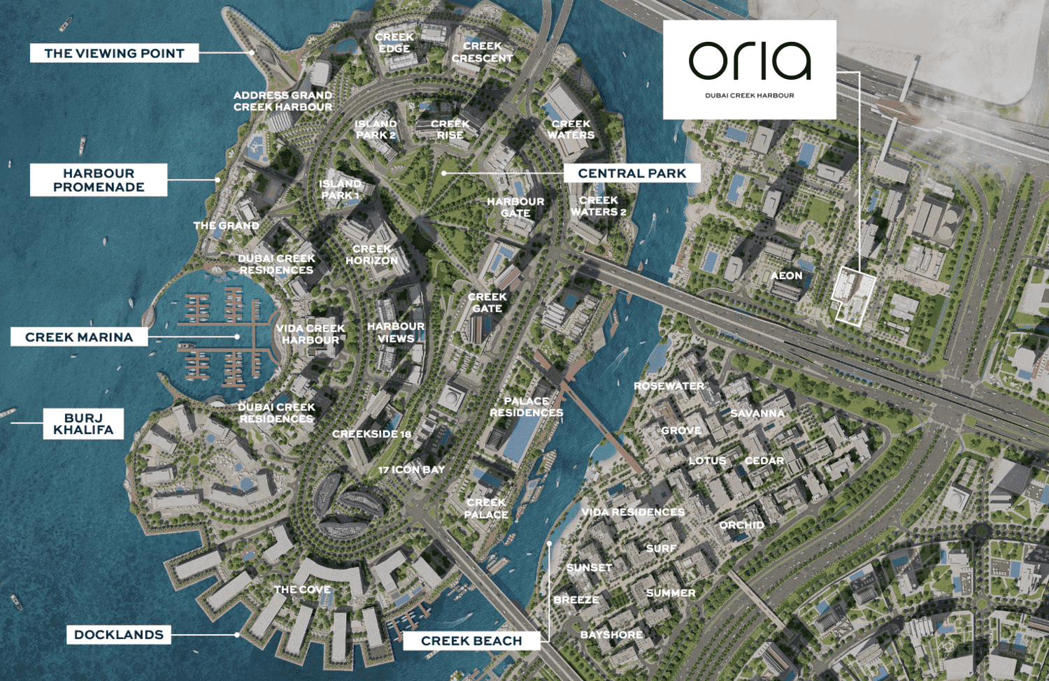 Oria by Emaar, image 7 of 7. Render supplied by developer.