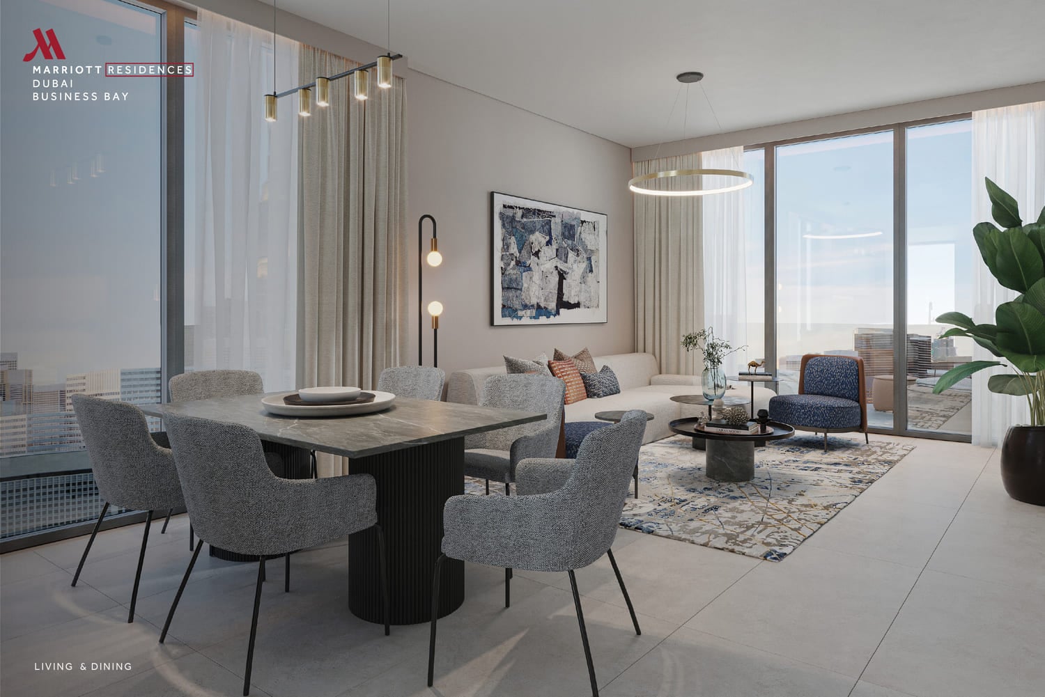 Marriott Residences by Fortune 5, image 9 of 13. Render supplied by developer.