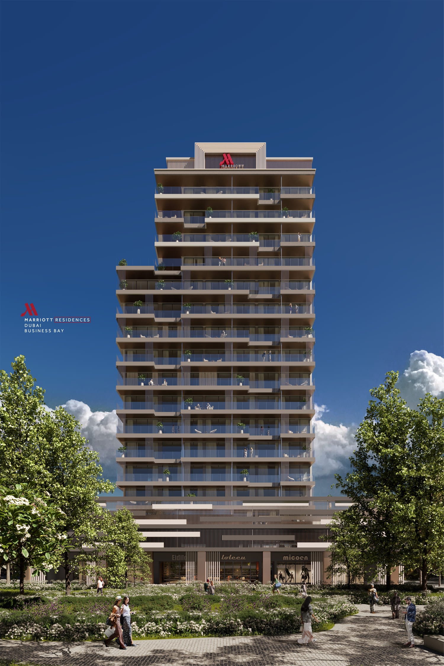 Marriott Residences by Fortune 5, image 7 of 13. Render supplied by developer.