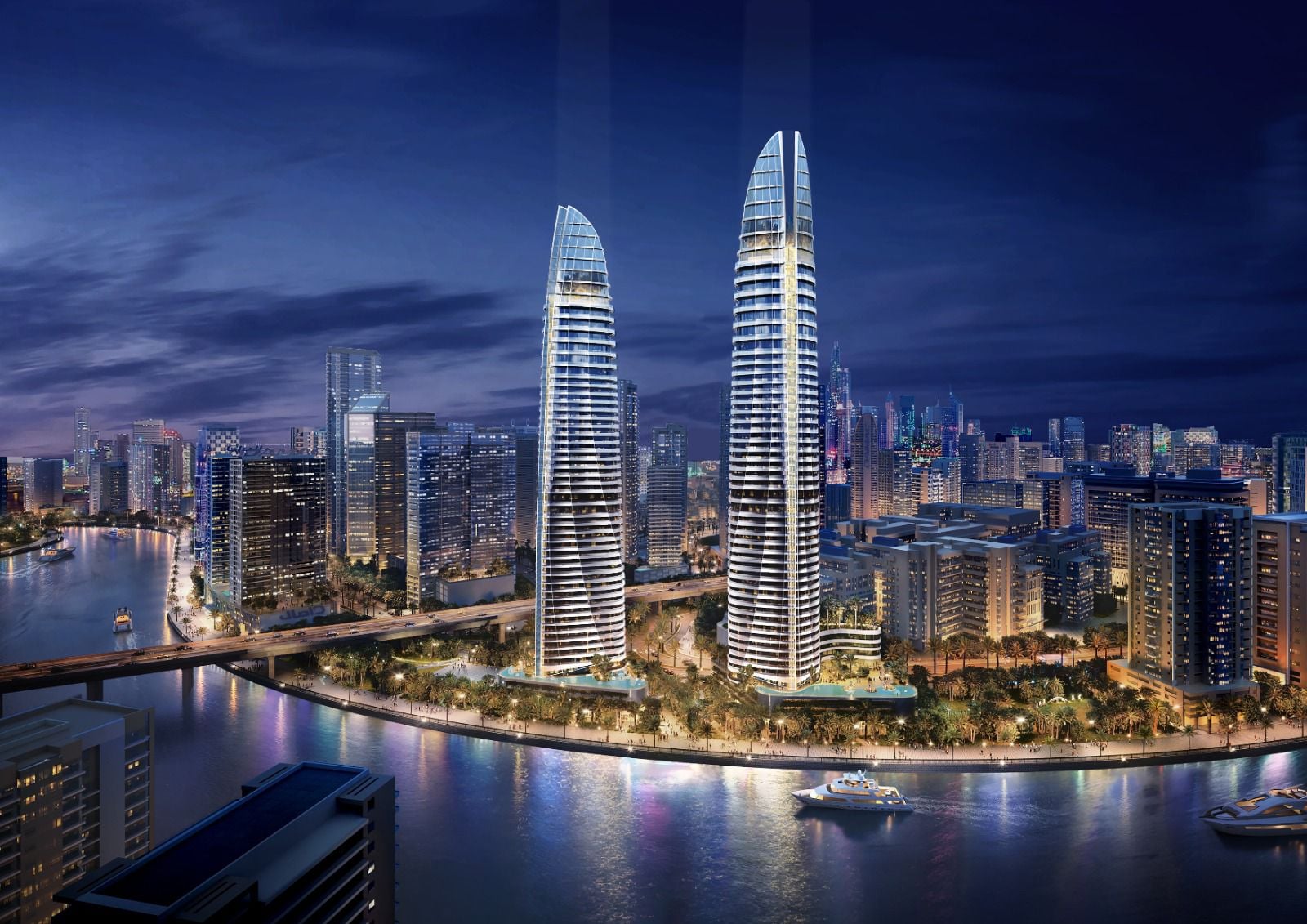 Canal Heights by Damac, Business Bay. Render supplied by developer.