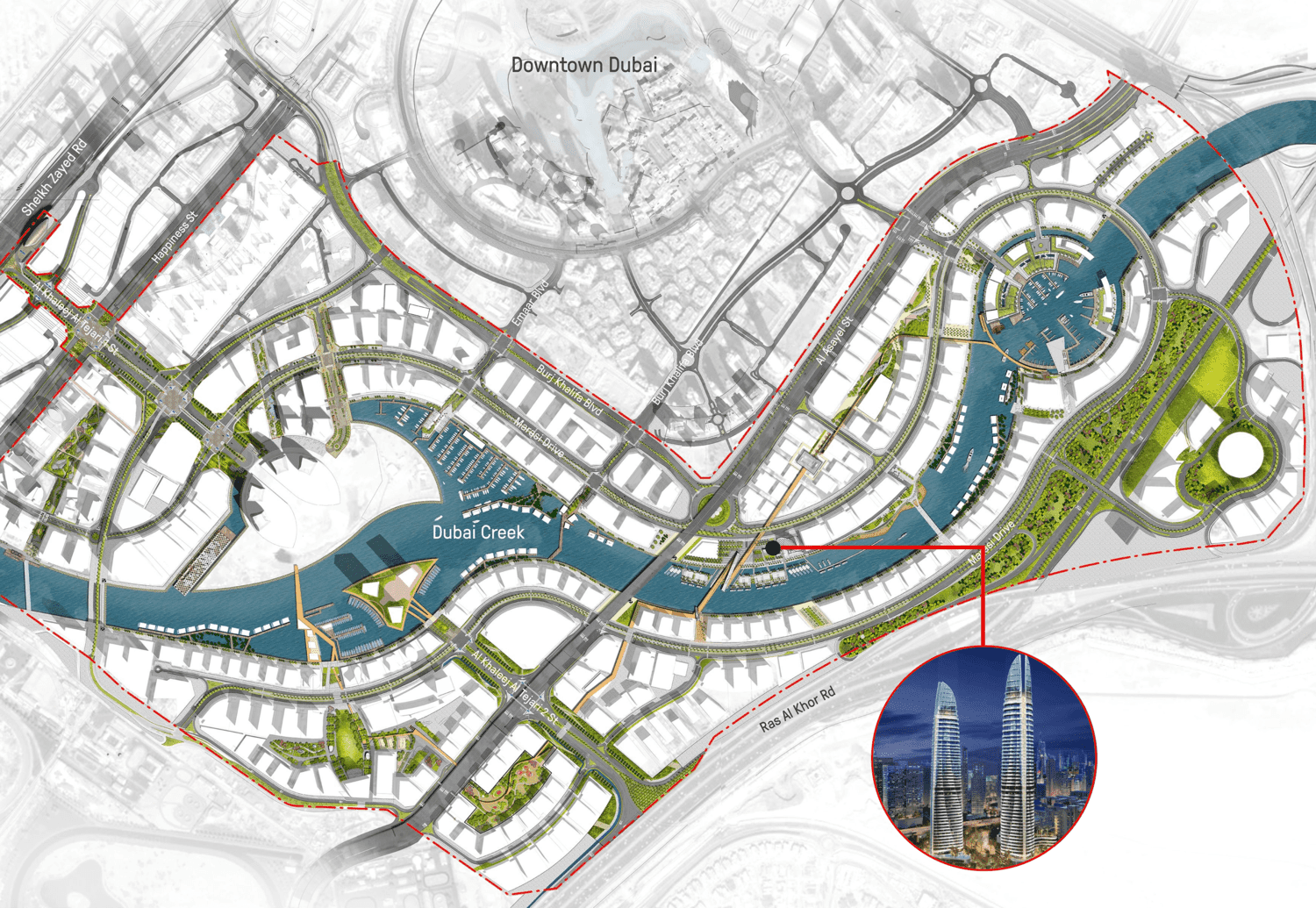 Canal Heights by Damac, image 7 of 8. Render supplied by developer.