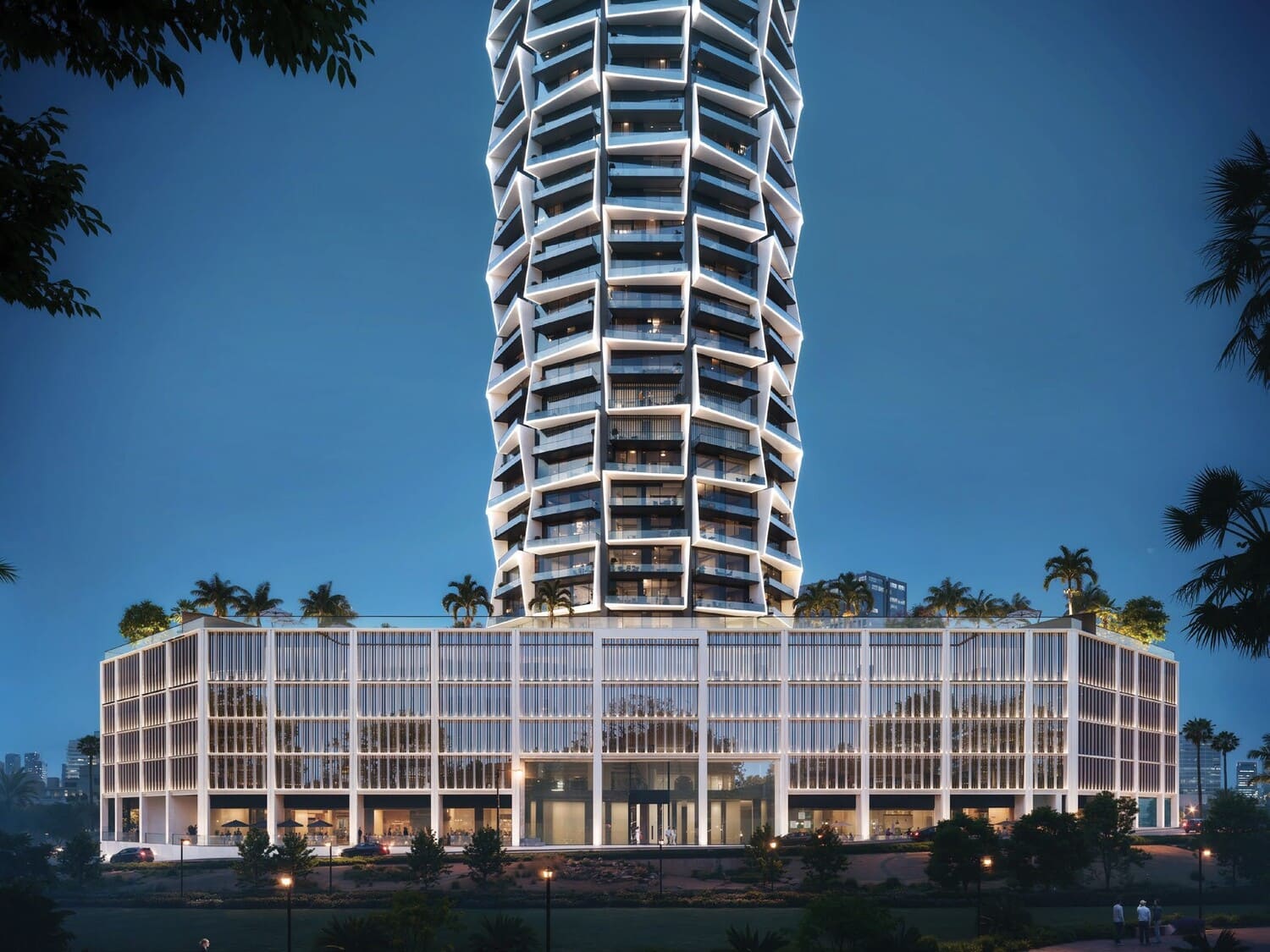 Binghatti Circle, image 2 of 11. Render supplied by developer.