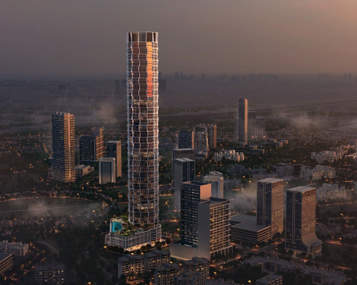 Binghatti Circle, image 6 of 11. Render supplied by developer.