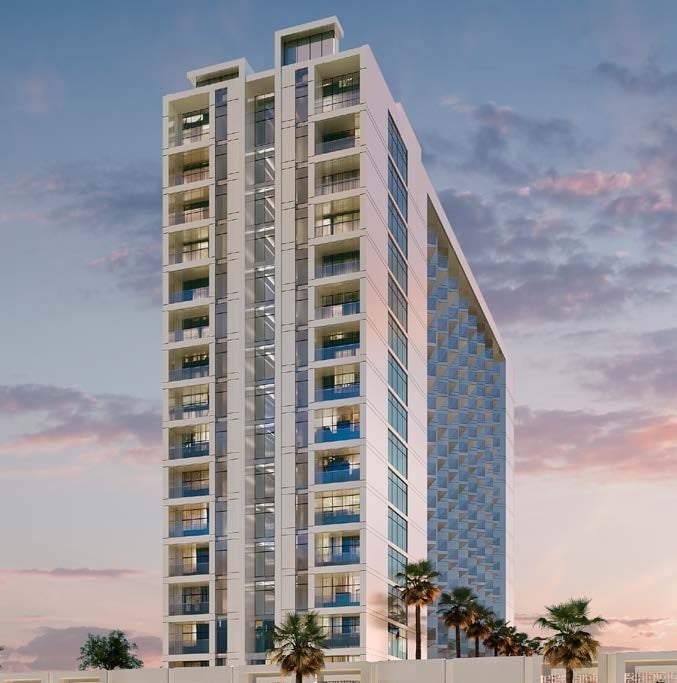 Damac Hills 2 - Hotel Edge by Rotana, image 2 of 15. Render supplied by developer.