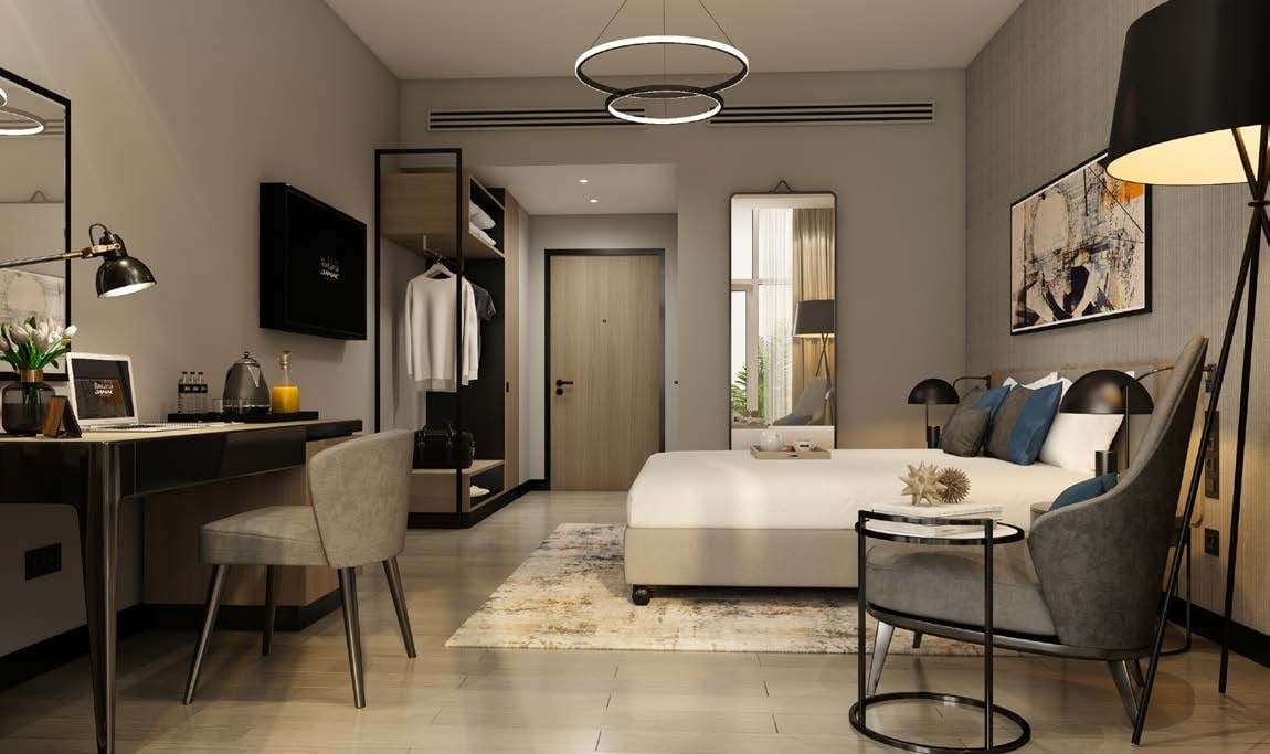 Damac Hills 2 - Hotel Edge by Rotana, image 4 of 15. Render supplied by developer.