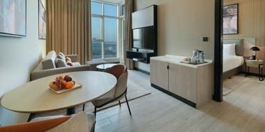 Damac Hills 2 - Hotel Edge by Rotana, image 13 of 15. Render supplied by developer.