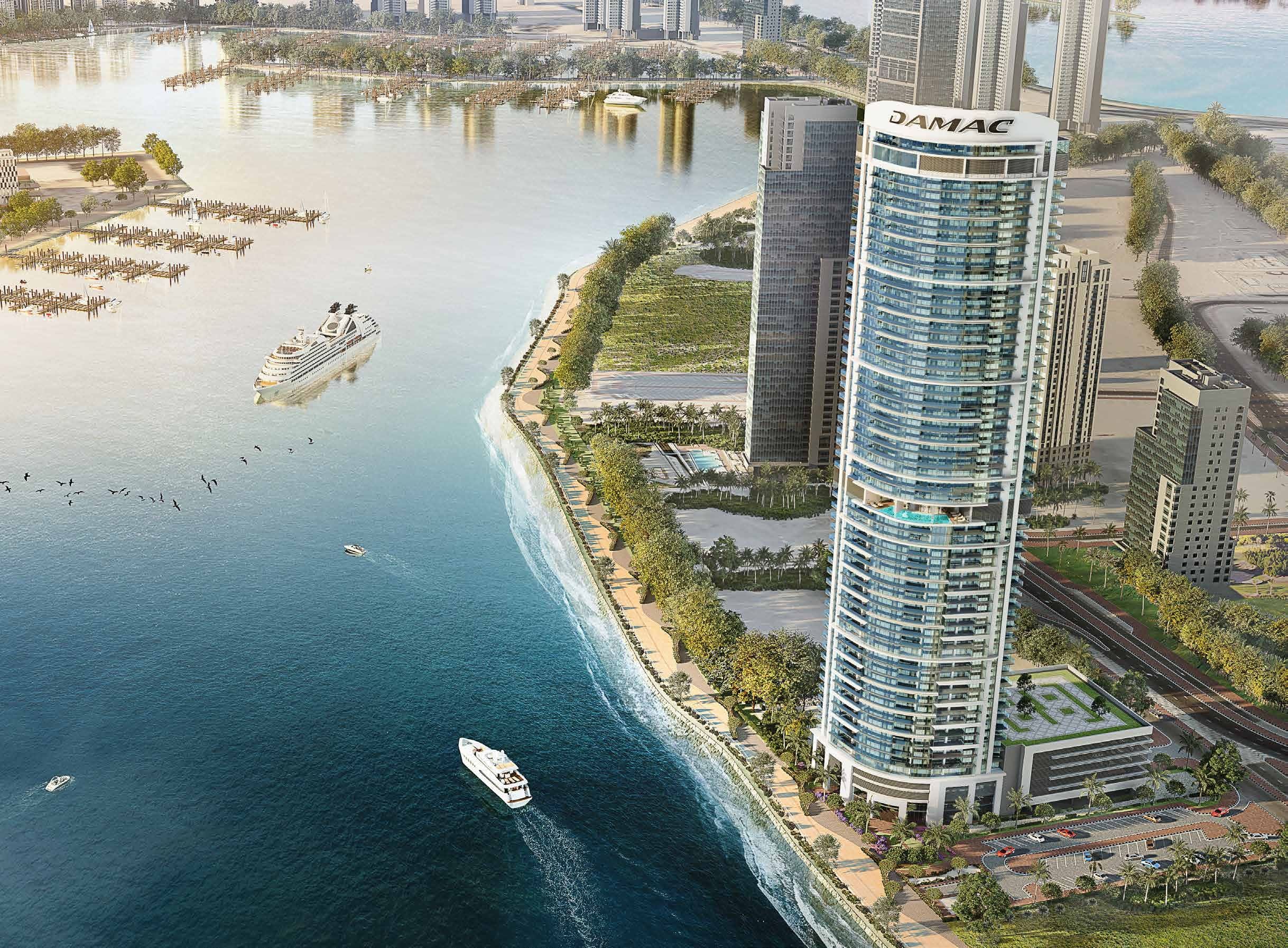 Damac Harbour Lights by Damac, Maritime City. Render supplied by developer.