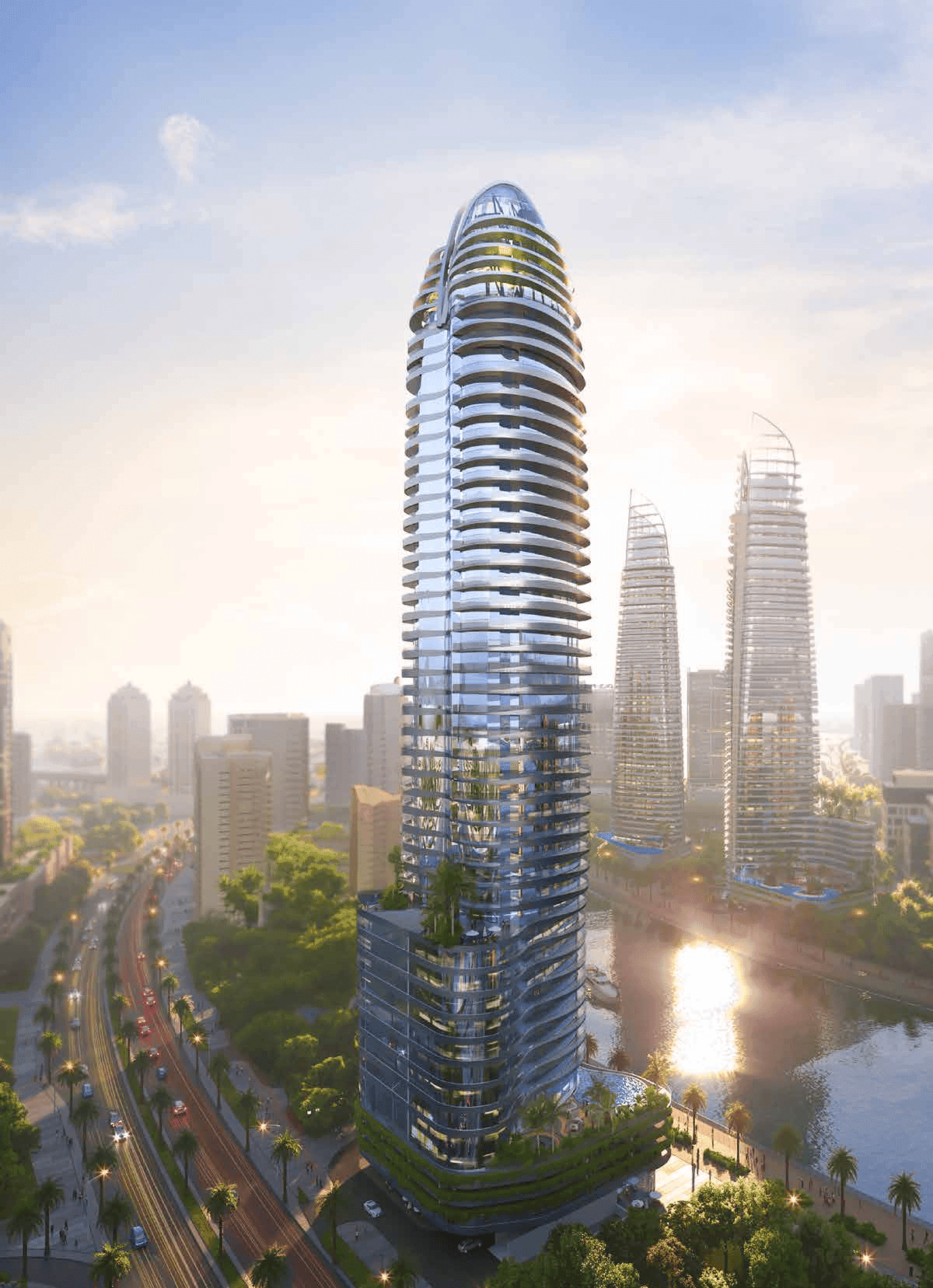 Altitude de Grisogono by Damac, image 2 of 11. Render supplied by developer.