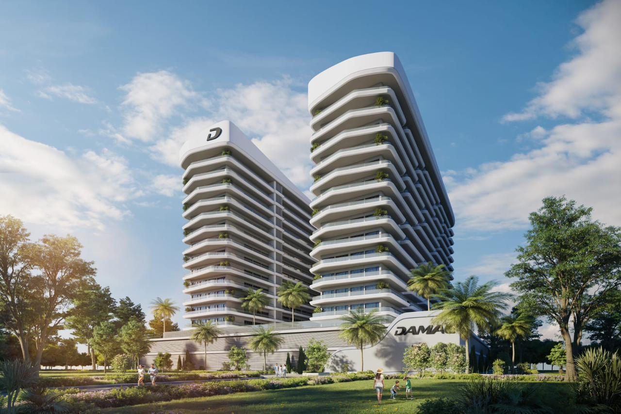 Damac Elo by Damac, Damac Hills 2. Render supplied by developer.