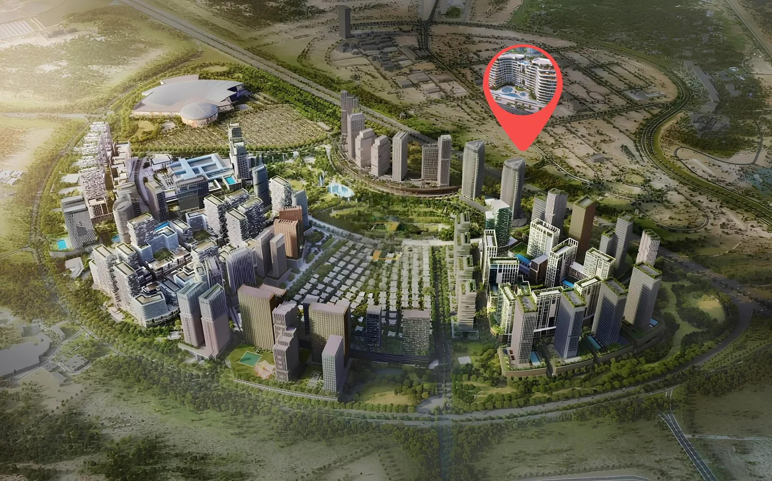 Barari Gate by ADE, image 12 of 14. Render supplied by developer.