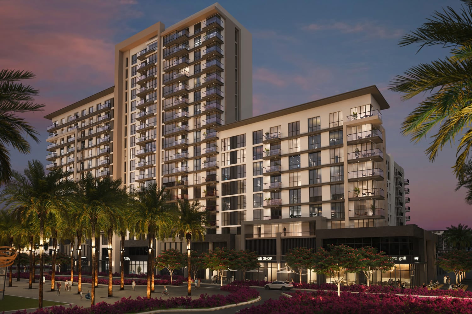 Aria on the Park by Nshama, Town Square. Render supplied by developer.