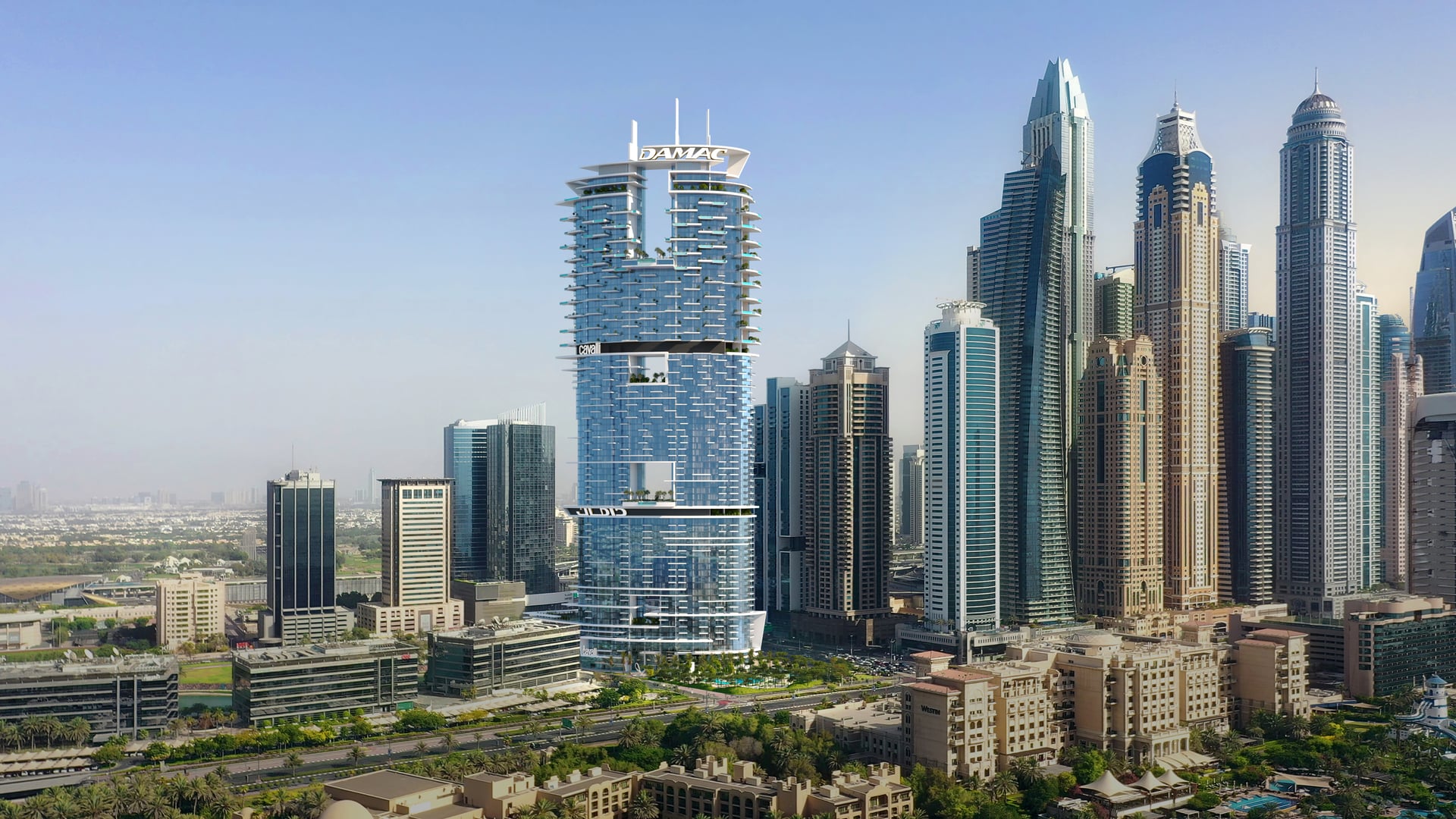 Cavalli Casa Tower by Damac, image 4 of 6. Render supplied by developer.