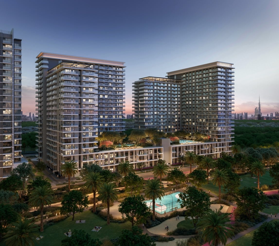 Vida Residences Club Point by Emaar, image 1 of 5. Render supplied by developer.