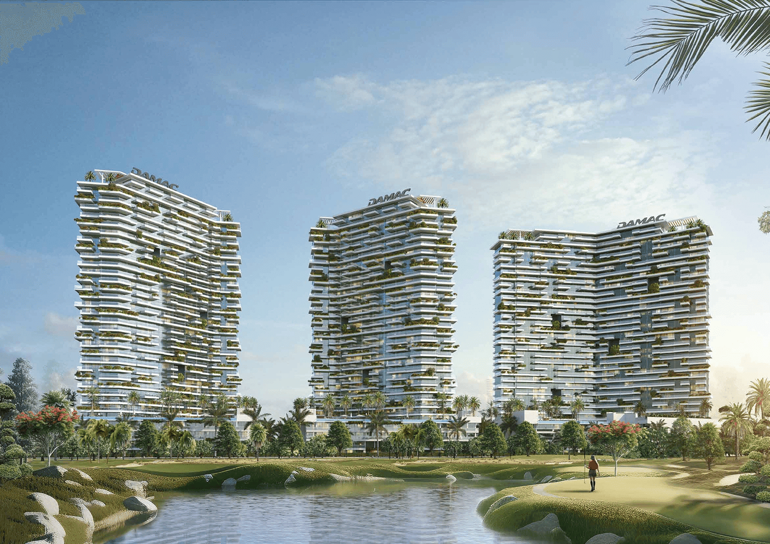 Golf Greens by Damac, Damac Hills. Render supplied by developer.