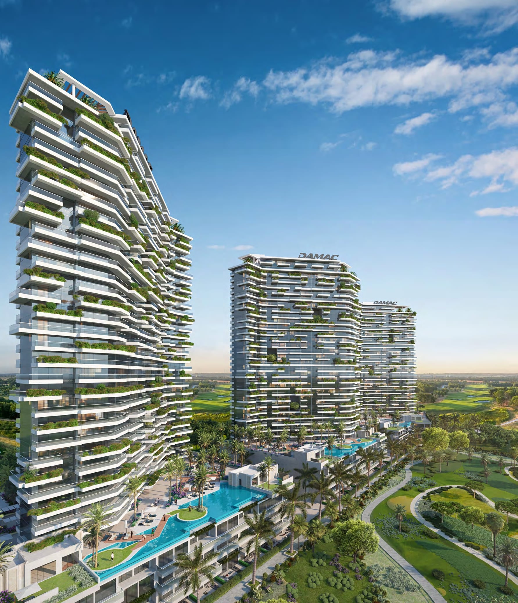 Golf Greens by Damac, image 1 of 7. Render supplied by developer.