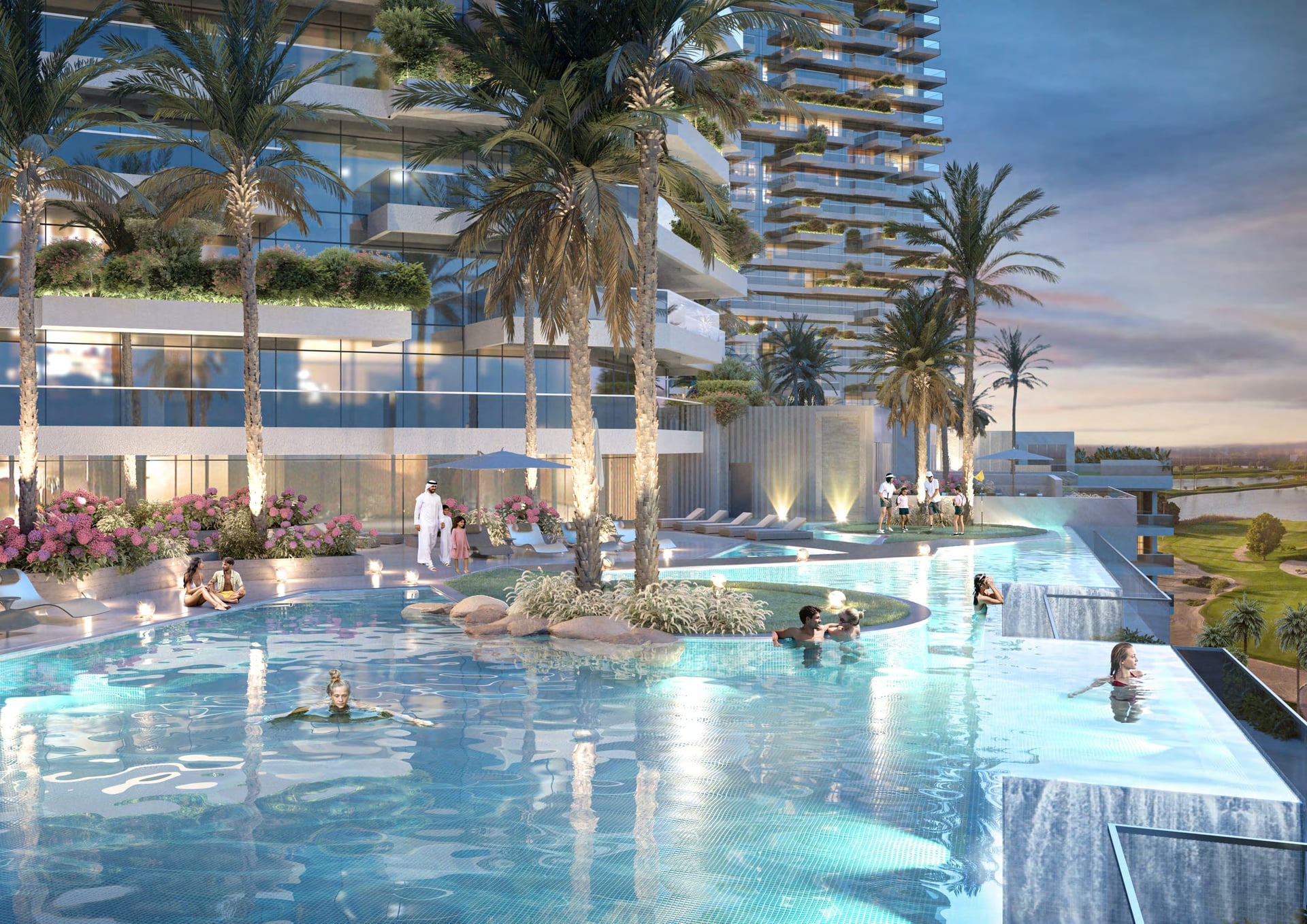 Golf Greens by Damac, image 3 of 7. Render supplied by developer.
