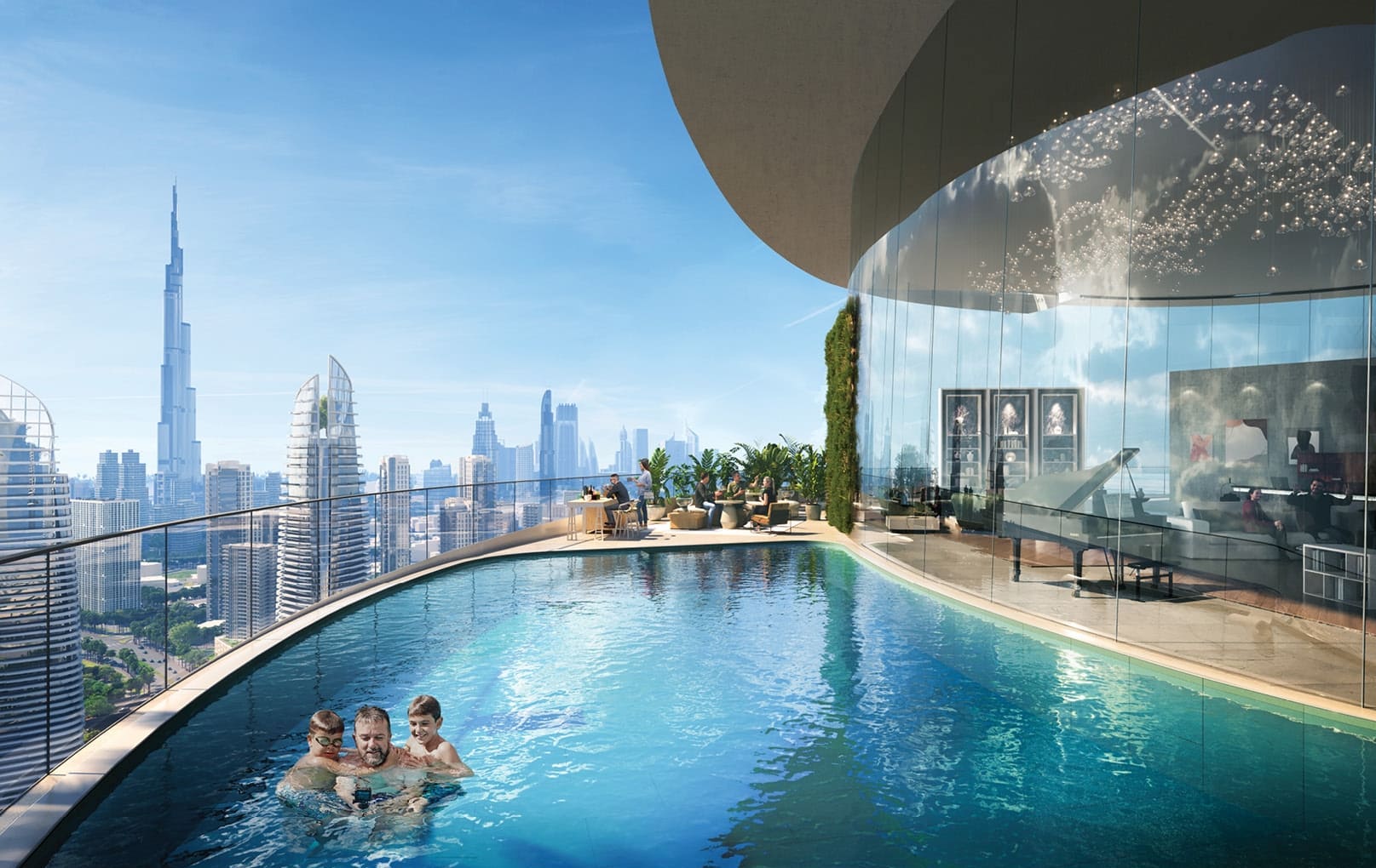 Canal Crown by Damac, image 12 of 17. Render supplied by developer.