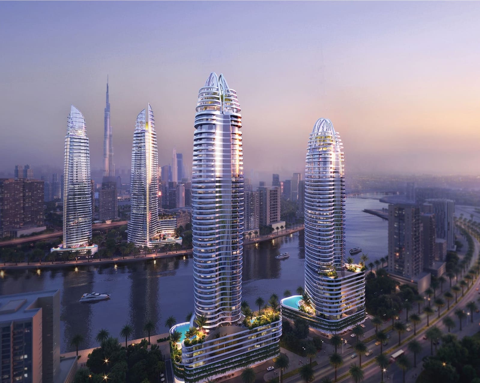 Canal Crown by Damac, image 5 of 17. Render supplied by developer.