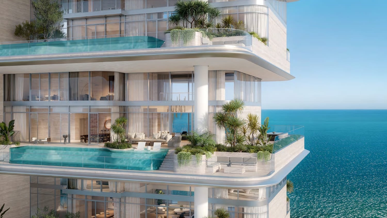Orla Infinity Dorchester Collection by Omniyat Properties, image 6 of 22. Render supplied by developer.