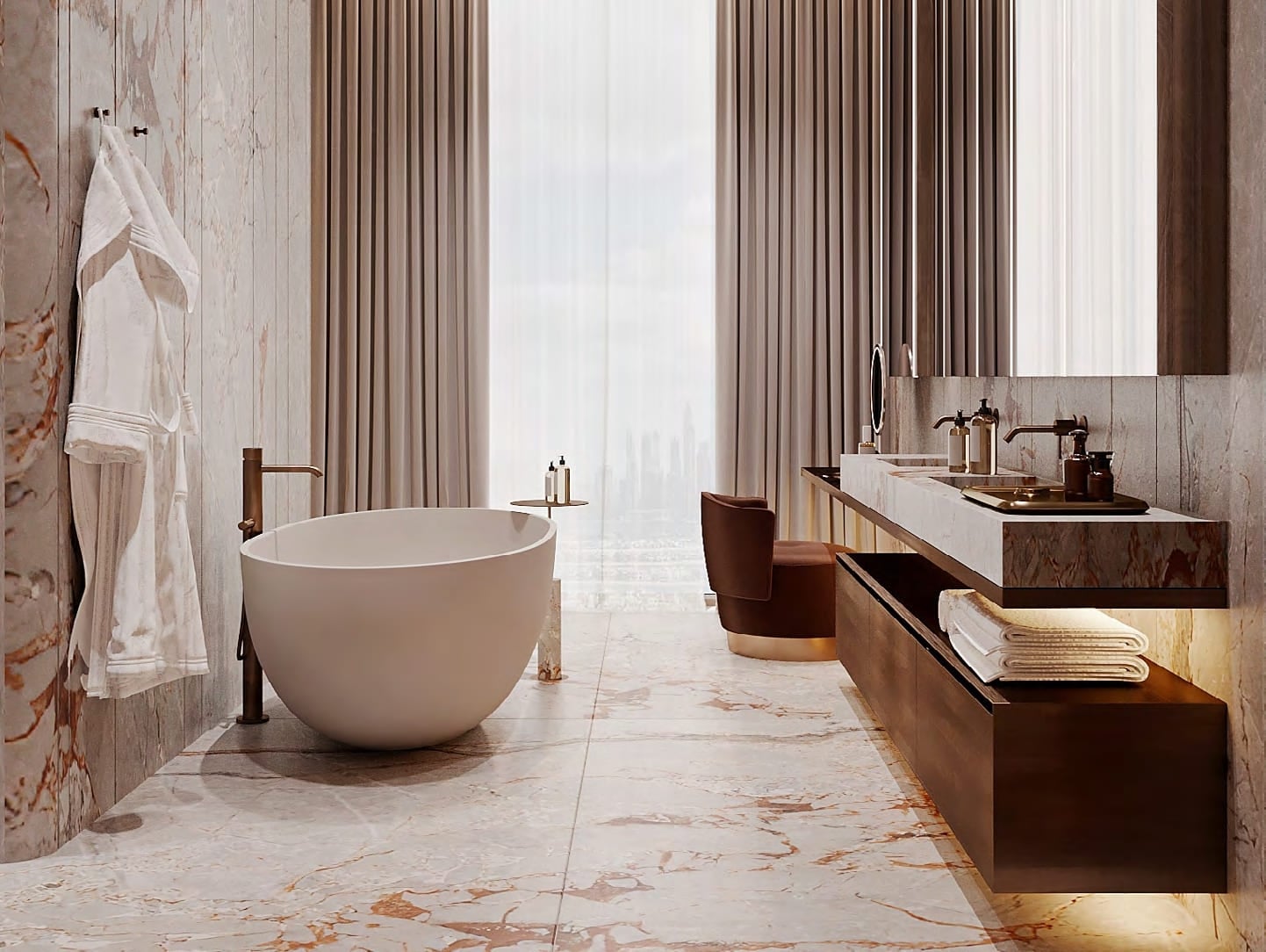 Orla Infinity Dorchester Collection by Omniyat Properties, image 19 of 22. Render supplied by developer.