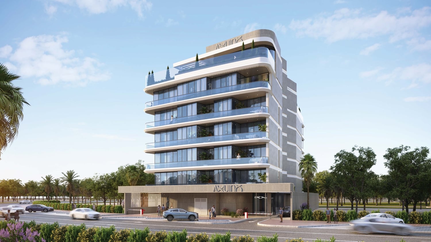 Aquino by BNW Developments, image 2 of 6. Render supplied by developer.