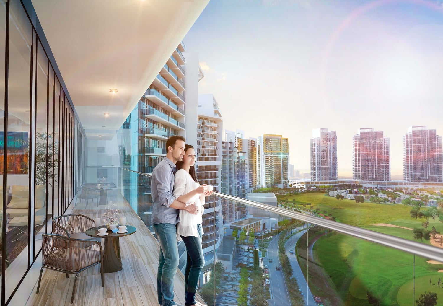 Damac Hills - Radisson Dubai, image 2 of 7. Render supplied by developer.