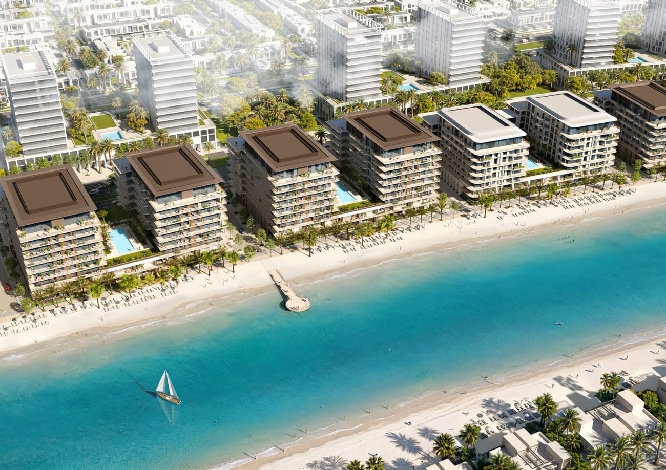 The Blue Beach Residence by Ajmal Makan, image 1 of 9. Render supplied by developer.