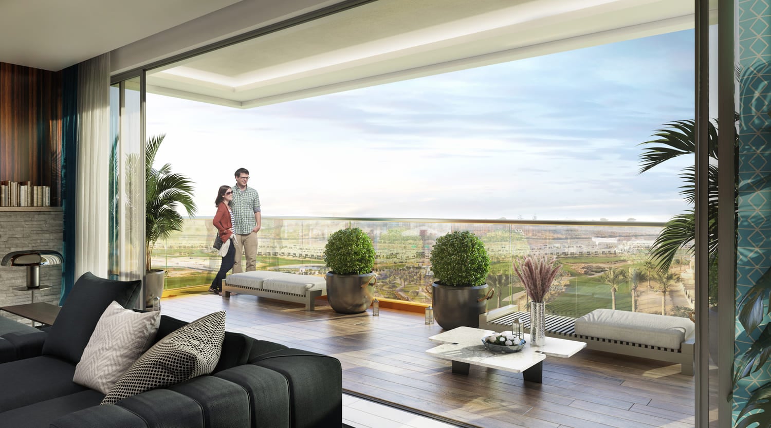 Damac Hills - Golf Gate 2 by Damac, image 13 of 14. Render supplied by developer.