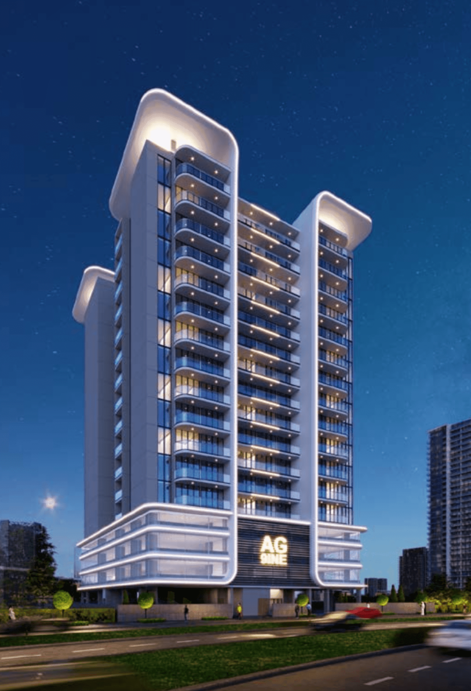 AG 9ine by AG Properties, Dubailand Residence Complex. Render supplied by developer.