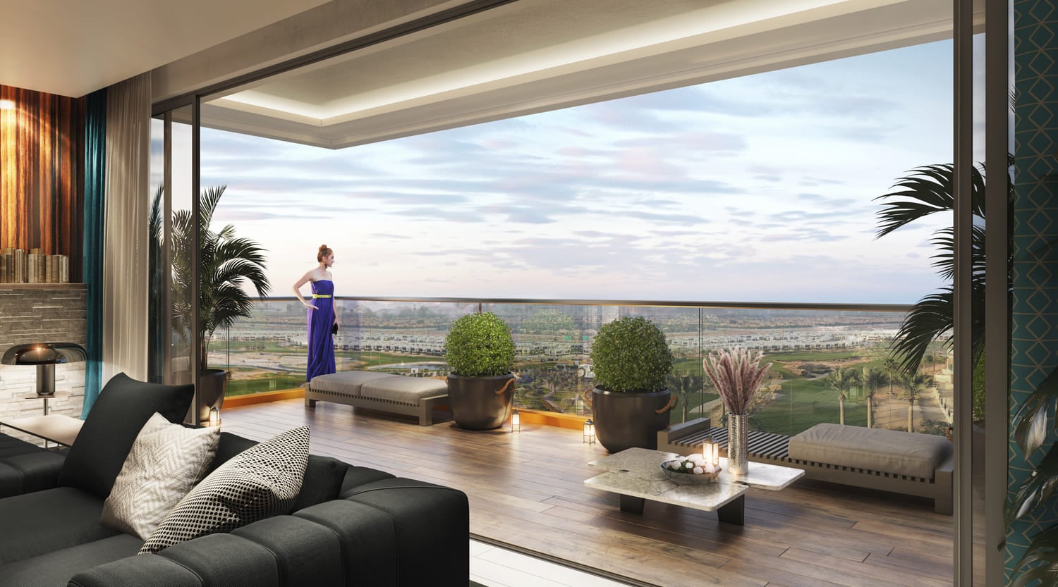 Damac Hills - Golf Gate 2 by Damac, image 14 of 14. Render supplied by developer.