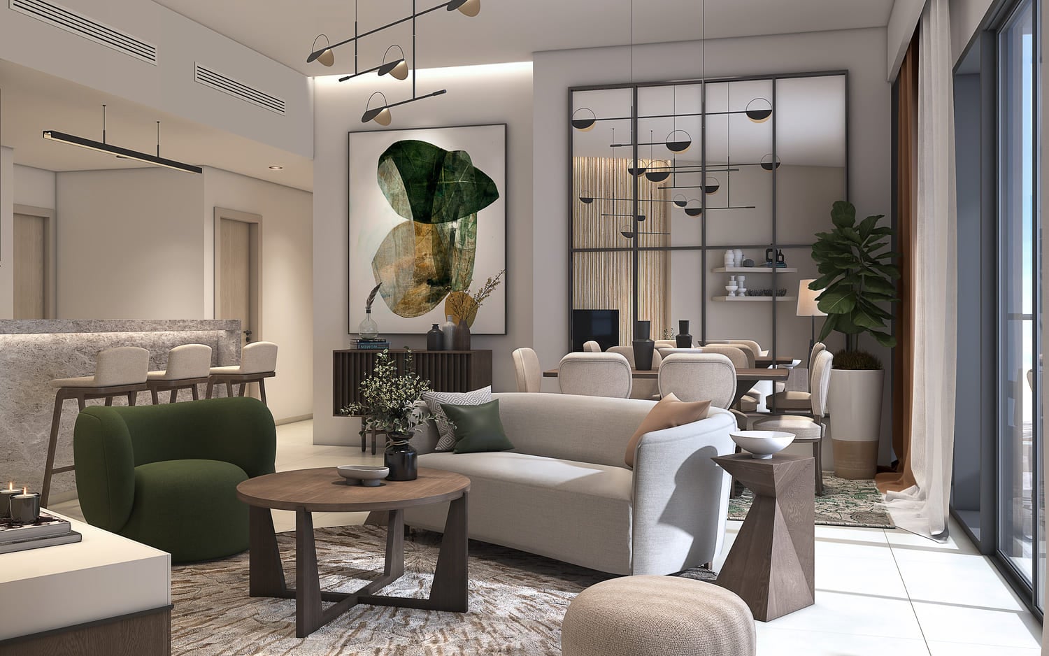 Damac Hills - Golf Gate 2 by Damac, image 7 of 14. Render supplied by developer.