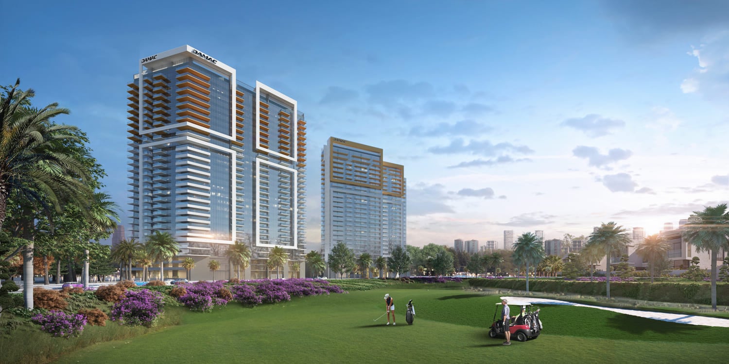 Damac Hills - Golf Gate 2 by Damac, image 4 of 14. Render supplied by developer.