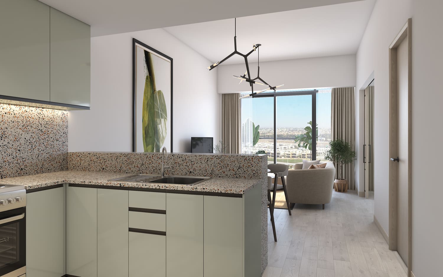 Damac Hills - Golf Gate 2 by Damac, image 10 of 14. Render supplied by developer.