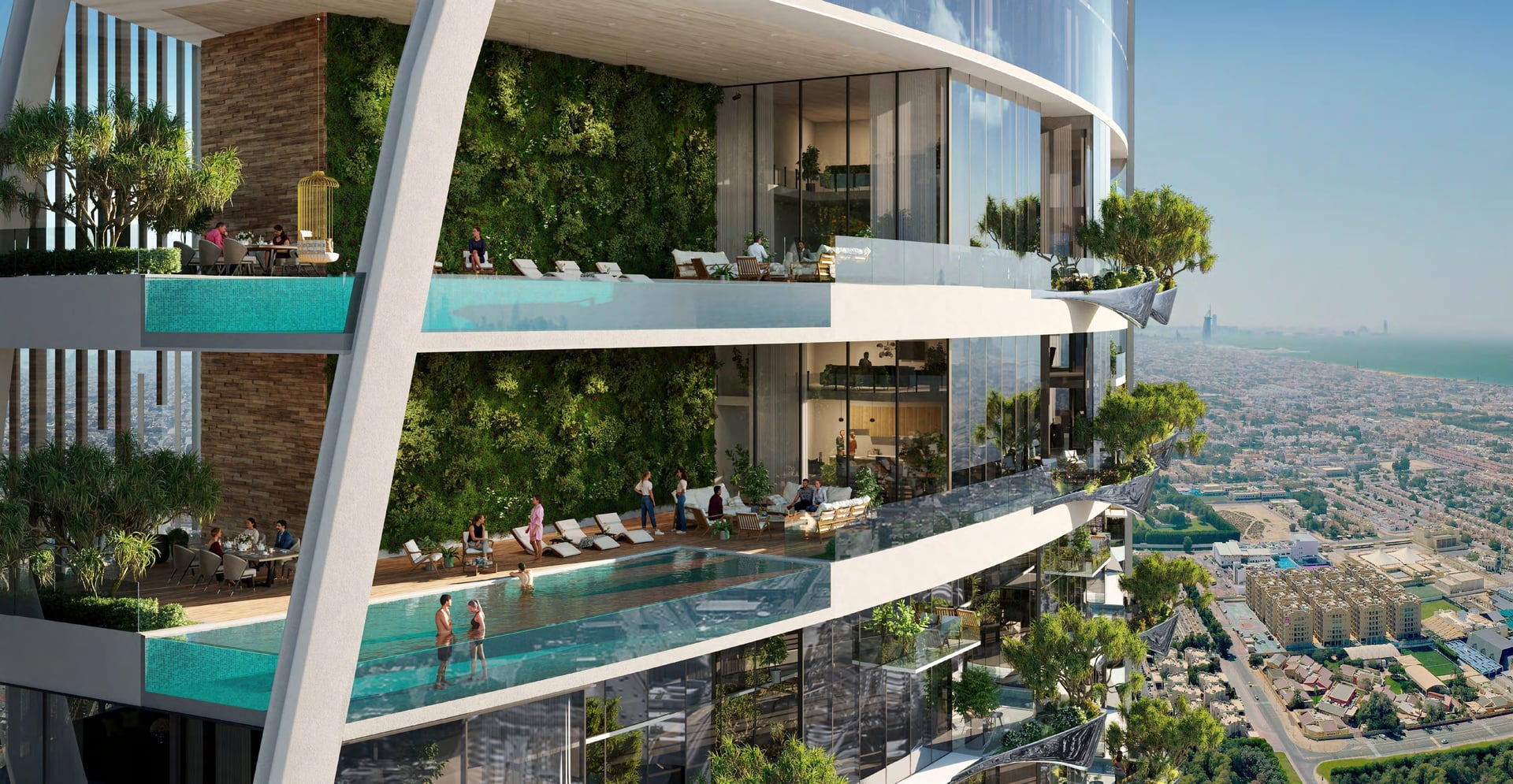 Safa One de Grisogono by Damac, image 2 of 18. Render supplied by developer.