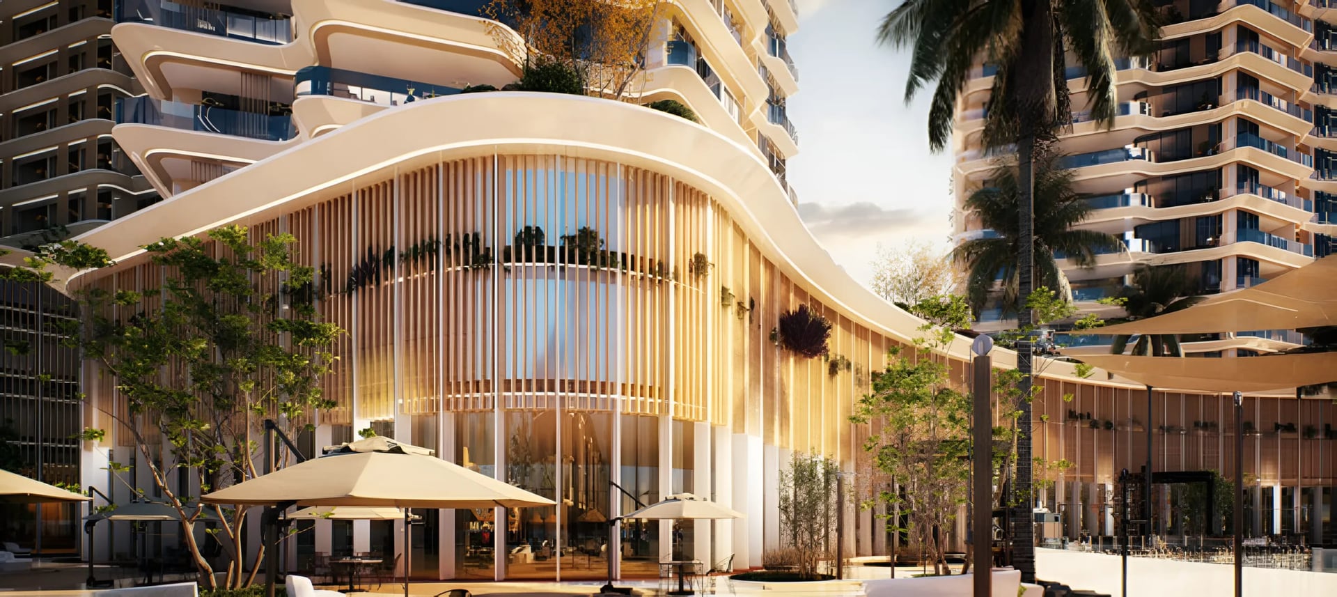 Al Hamra Waterfront by Al Hamra Real Estate Developer in Al Jazeera Al Hamra, render supplied by developer