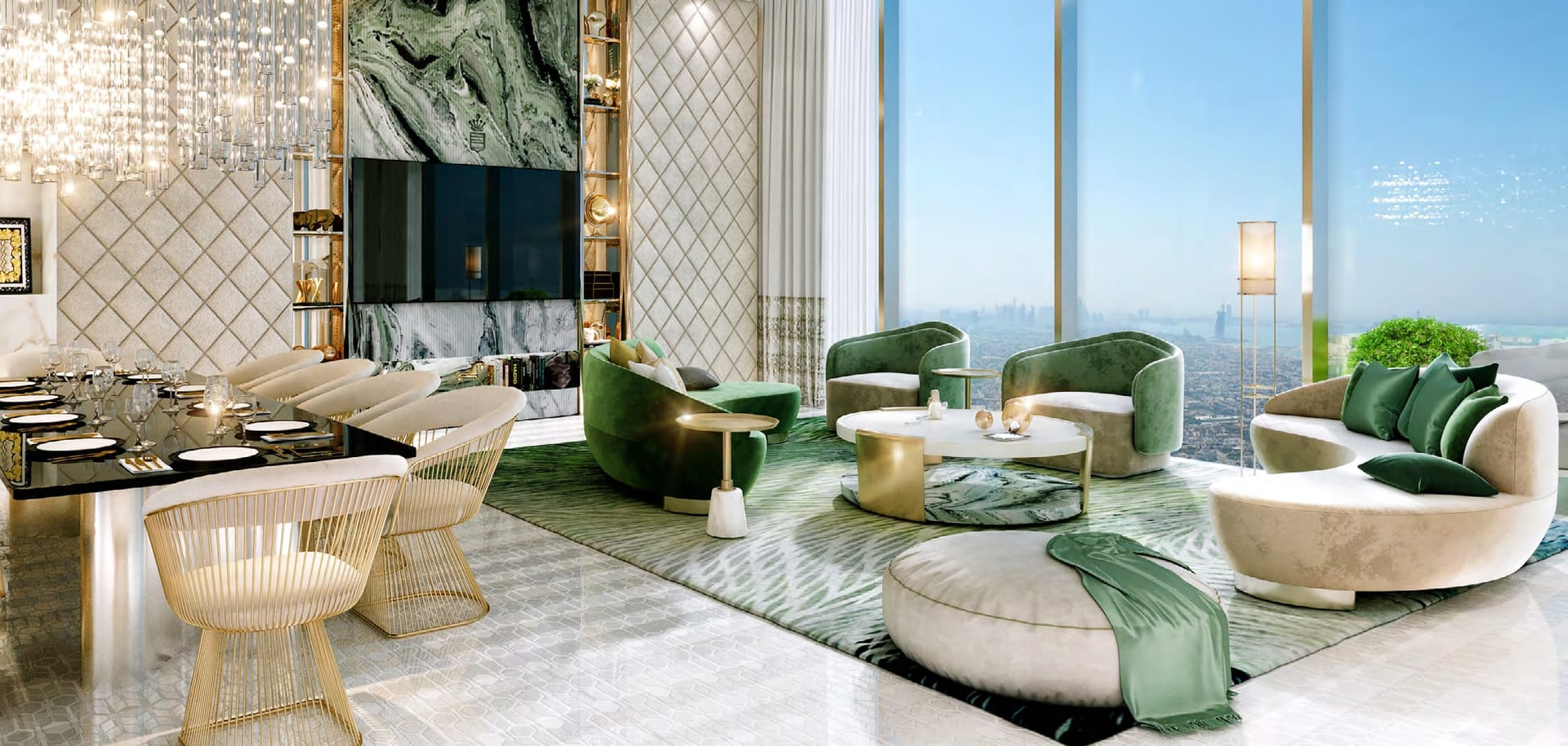 Safa One de Grisogono by Damac, image 12 of 18. Render supplied by developer.