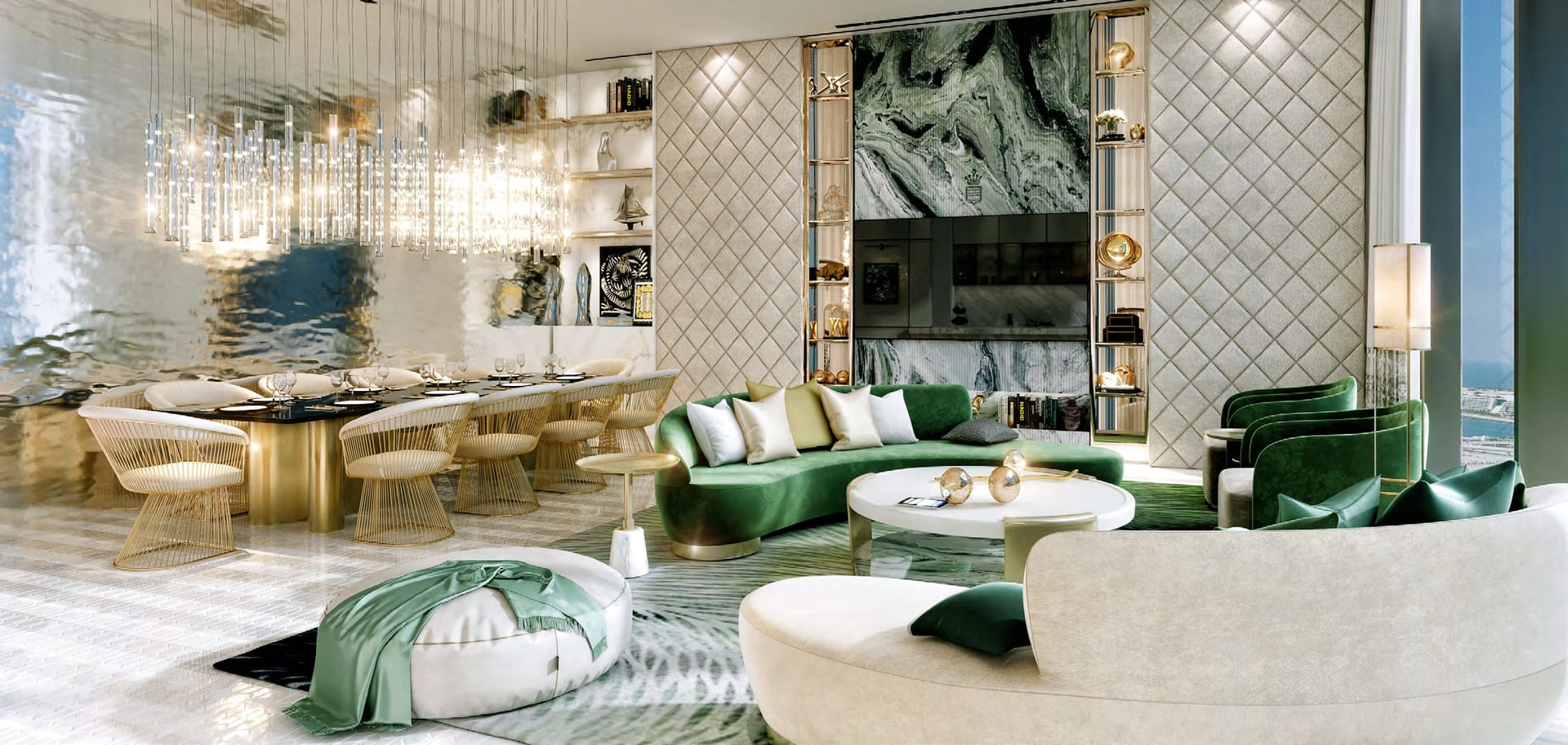 Safa One de Grisogono by Damac, image 13 of 18. Render supplied by developer.