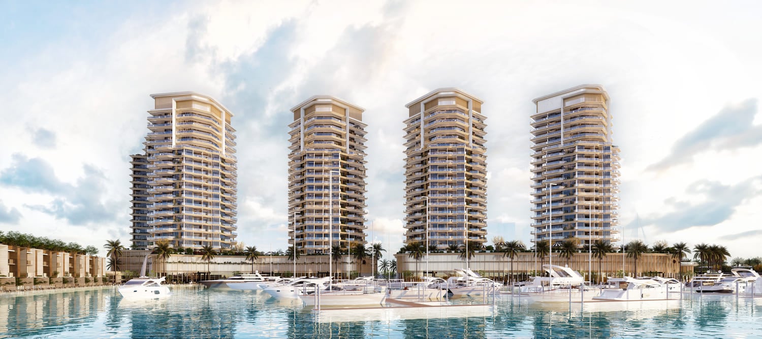 Al Hamra Waterfront by Al Hamra Real Estate Developer, image 3 of 17. Render supplied by developer.