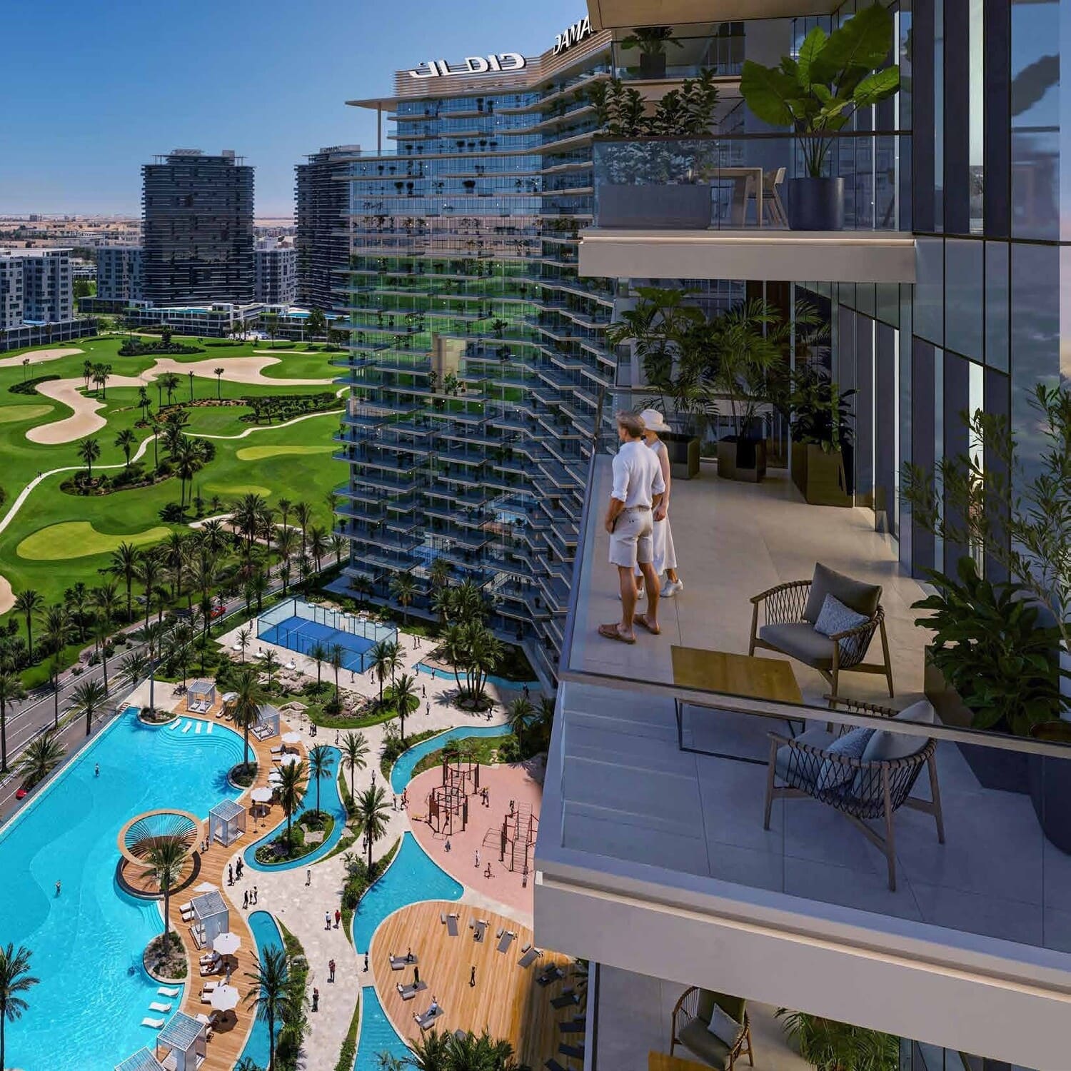 Damac District Tower A, image 6 of 13. Render supplied by developer.