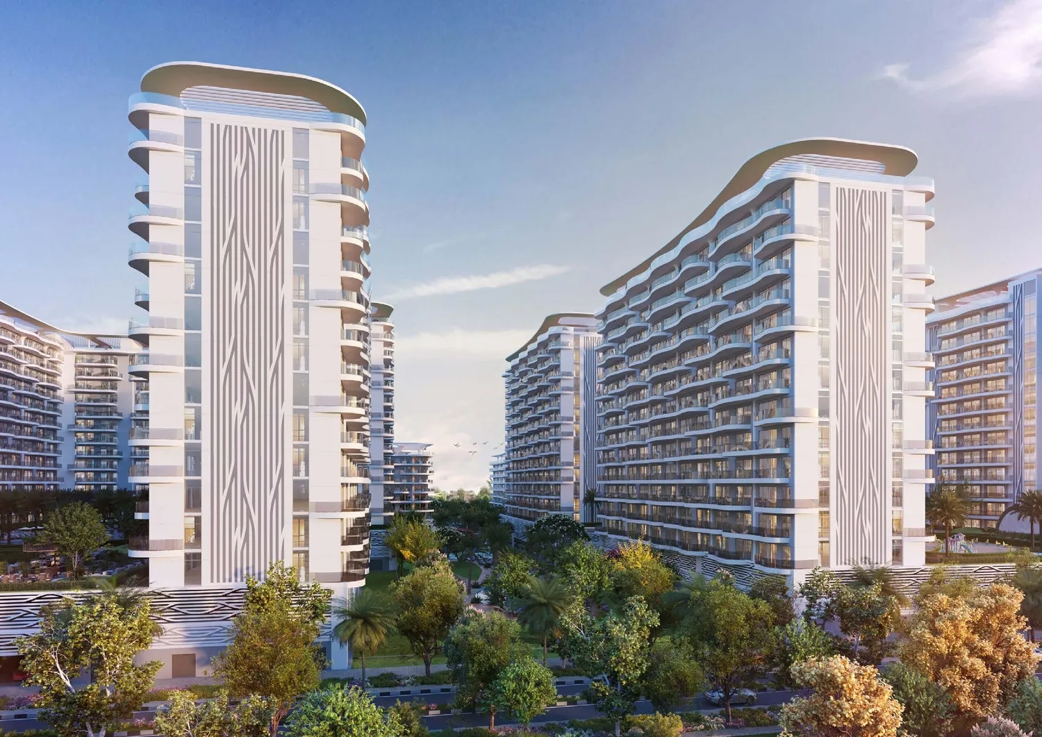 Damac Lagoons Views 13, image 1 of 11. Render supplied by developer.