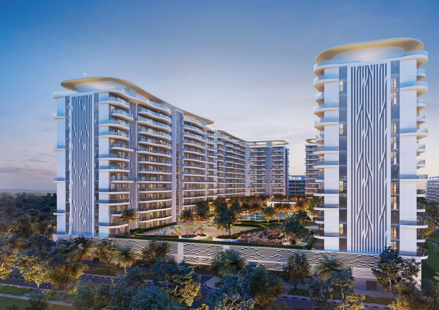Damac Lagoons Views 13, image 5 of 11. Render supplied by developer.