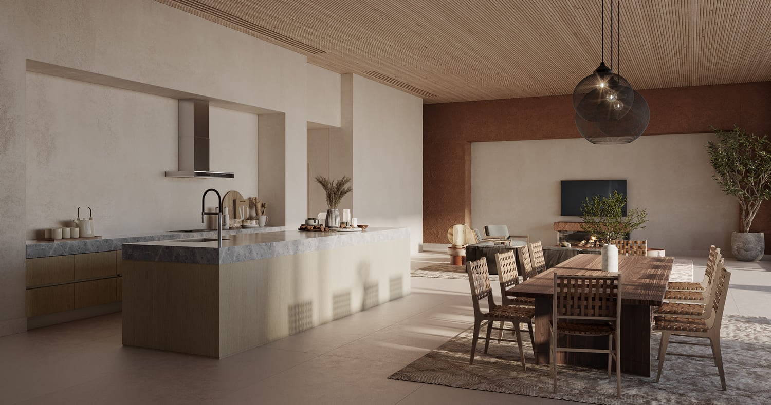 The Ritz Carlton Al Wadi Desert Resort by Al Hamra Real Estate Developer, image 8 of 12. Render supplied by developer.