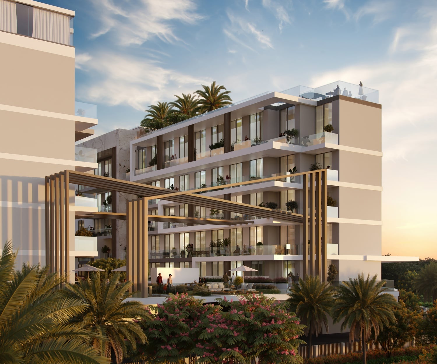 Laya Courtyard, image 1 of 12. Render supplied by developer.