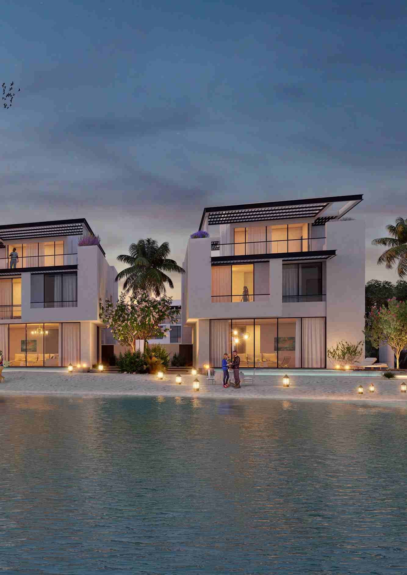 Sun Island Villas by Ajmal Makan, image 1 of 10. Render supplied by developer.