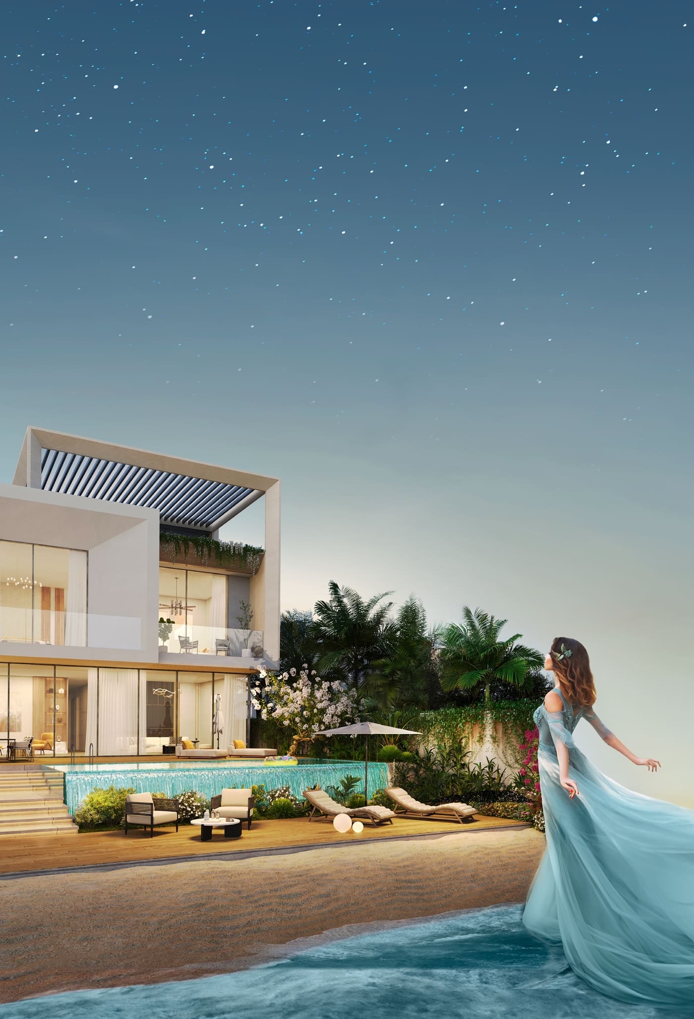 Al Thuraya Island by Ajmal Makan, image 1 of 16. Render supplied by developer.