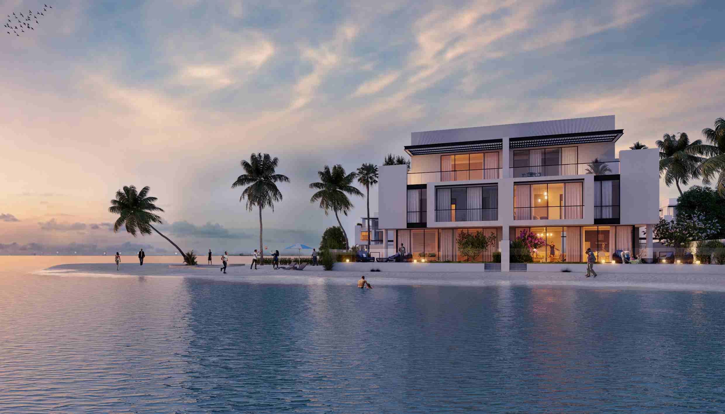 Sun Island Villas by Ajmal Makan, image 2 of 10. Render supplied by developer.