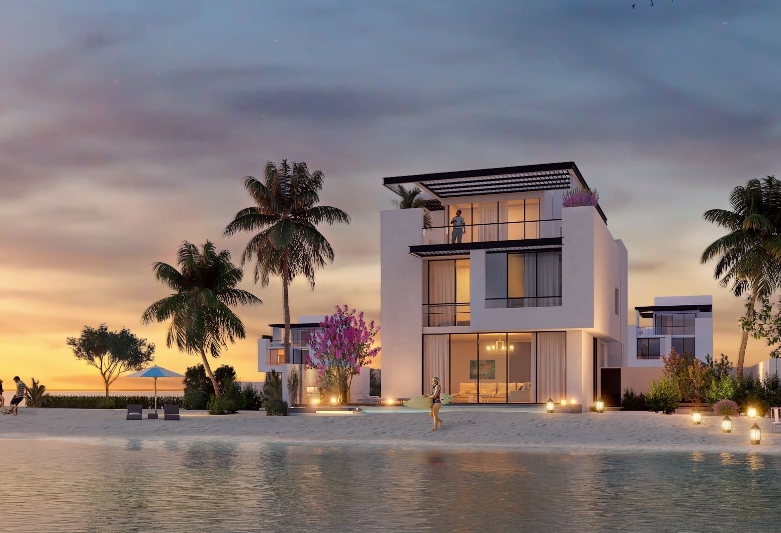 Sun Island Villas by Ajmal Makan, image 3 of 10. Render supplied by developer.