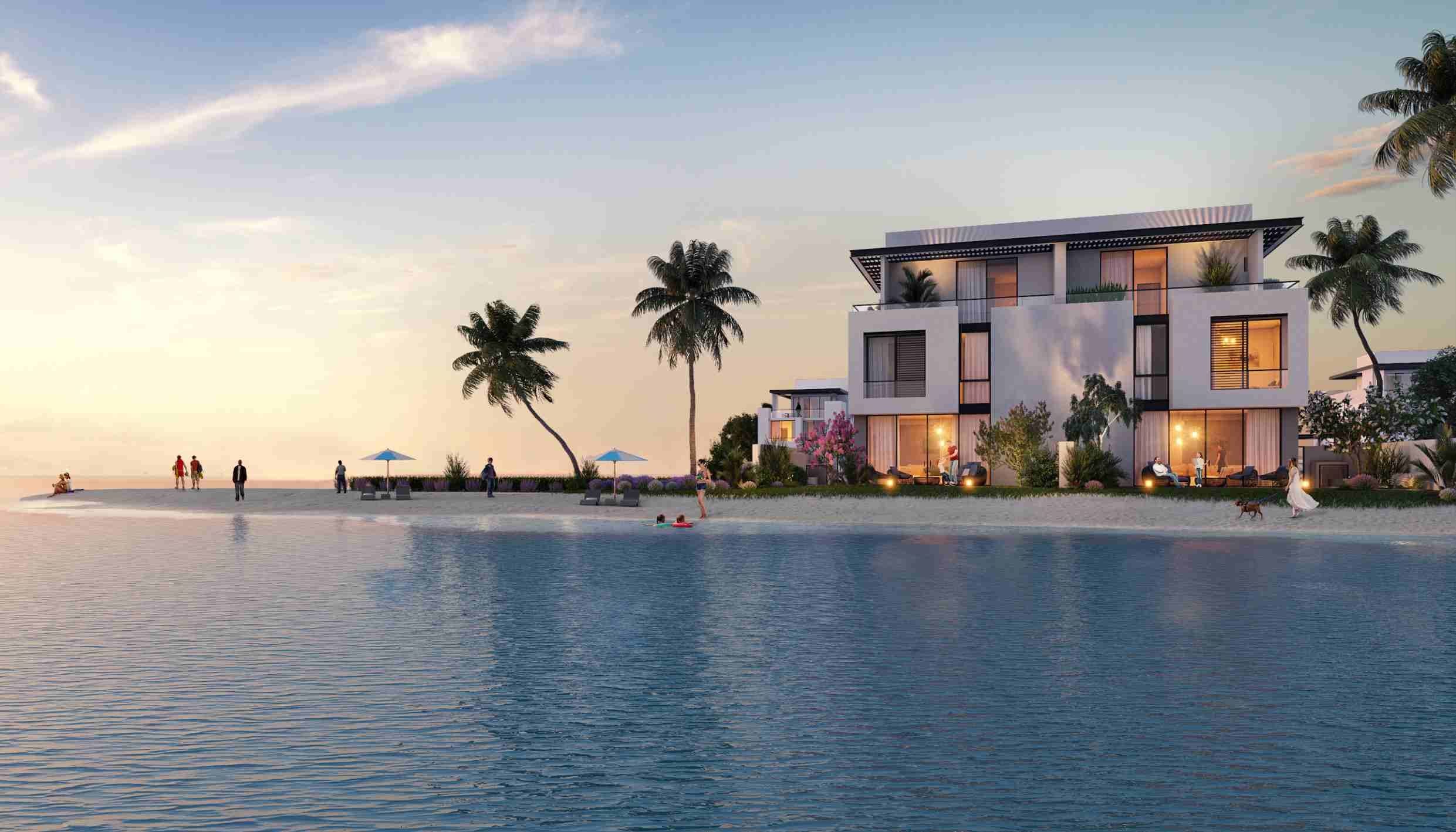 Sun Island Villas by Ajmal Makan, image 5 of 10. Render supplied by developer.