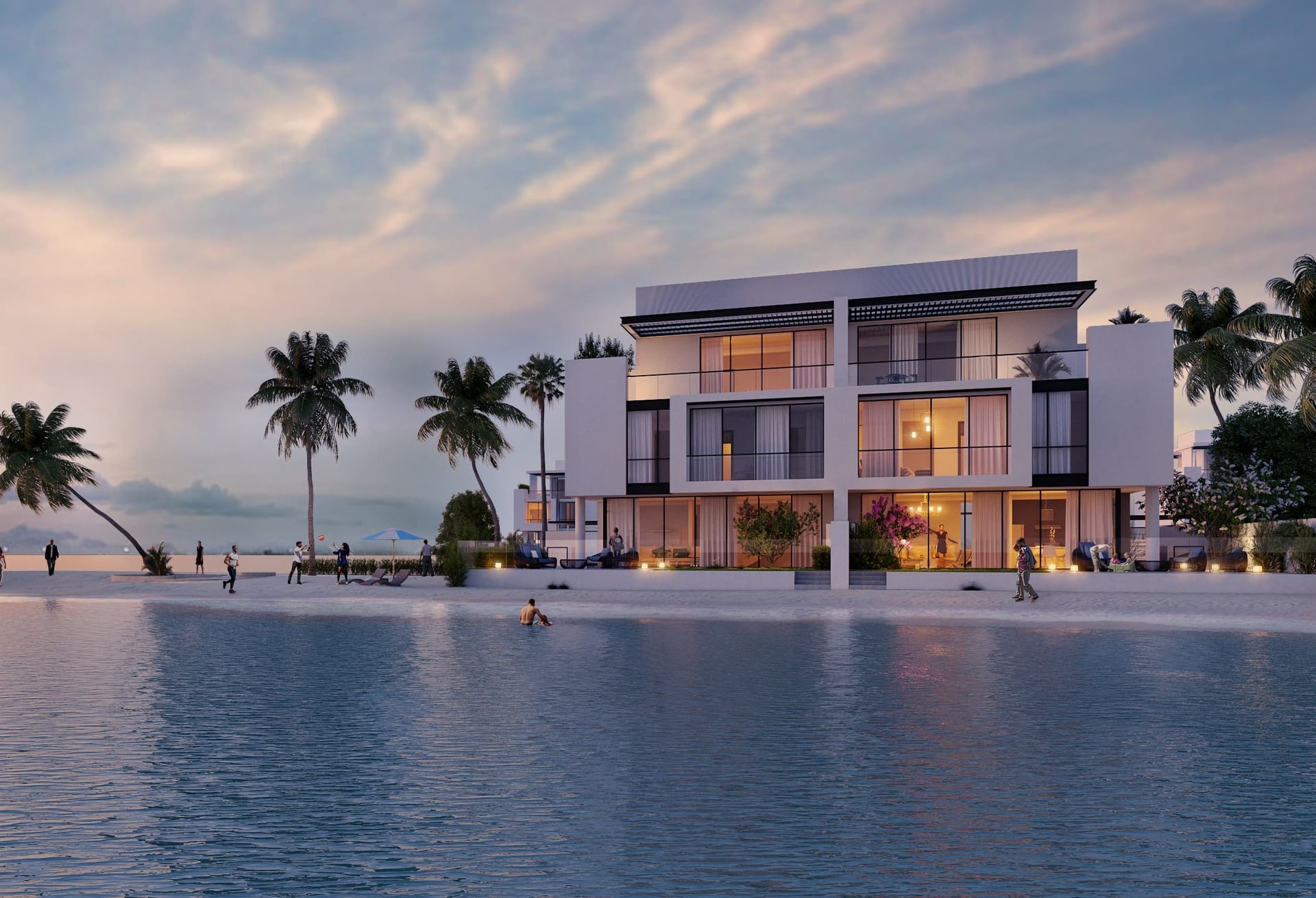 Sun Island Villas by Ajmal Makan, image 6 of 10. Render supplied by developer.